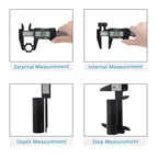 0-150mm High Strength Plastic Student Home Woodworking Gap Play Measuring Calipers Electronic Digital Calipers