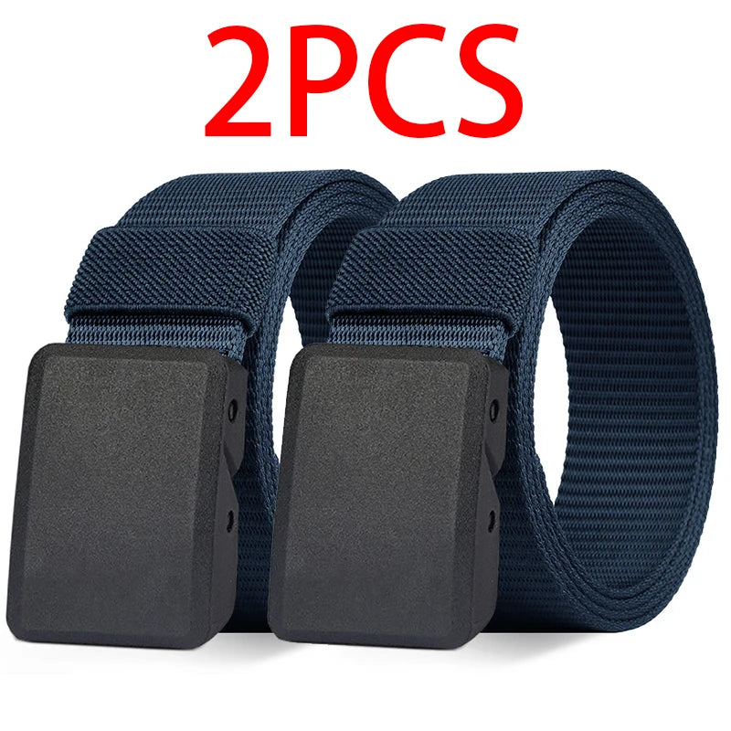 Men's Belt Outdoor Casual Canvas Belt Metal Free Training Nylon Tactical Belt With Pants Jeans Belt Sports Belts For Men Women