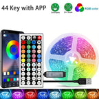 RGB Led Strip Lights 1M-40M  Led Room Light with APP Control Flexible Ribbon Luces Led Tape for Room Bedroom Decoration