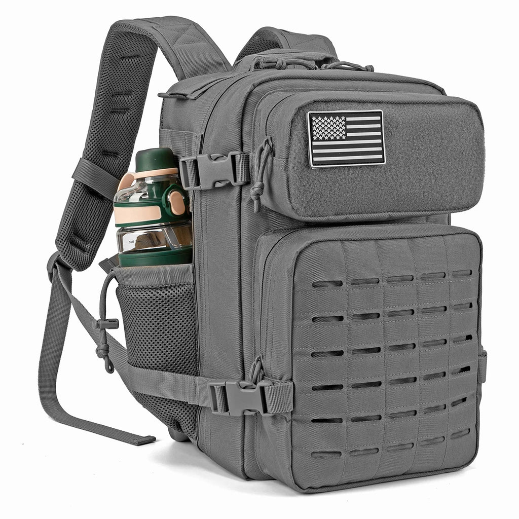 25/45L Women/men Tactical Backpack School bag Outdoor camping equipment back pack Gym Rucksack Treeking with Dual Cup Holder