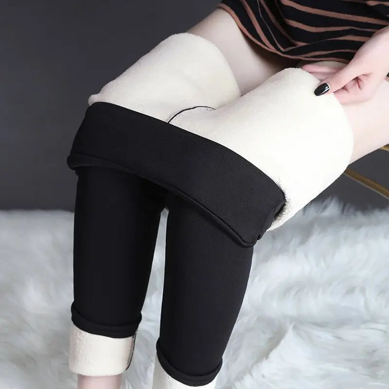 Leggings Thermiques Femmes Hiver Chaud Sexy Élastique