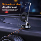 K007 Strong Magnetic Car Phone Holder Foldable Design 360° Adjustable Vacuum Mount for Car/Desk/Bathroom/Universal Use Holder