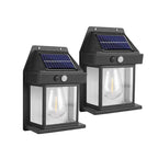 Solar Outdoor Waterproof LED Wall Light Powerful Solar Energy Lamp with Light Sensor for Garden Yard Fence House Decoration