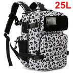 25/45L Women/men Tactical Backpack School bag Outdoor camping equipment back pack Gym Rucksack Treeking with Dual Cup Holder