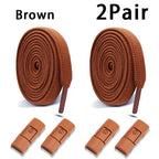 Elastic Laces Sneakers Tennis No Tie Shoe laces Lock Shoelaces without ties Kids Adult Shoelace Shoes Accessories 1Pair/2Pair