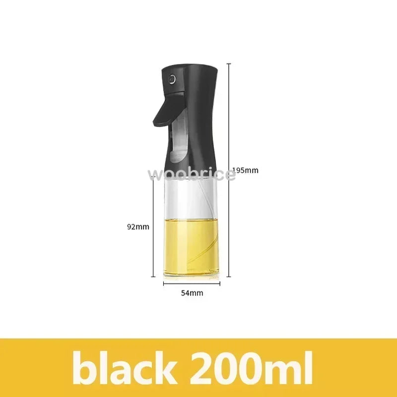 200/300/500mlOil Spray Plastic Household Kitchen Oil Spray Bottle Or Oil Brush Nebulizing Mist Filling Cooking Dual Use BBQ