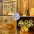 3Mx1M/2M/3M LED String Lights USB Fairy Lights Garland for New Year Wedding Festive Party Christmas Home Curtain Decoration
