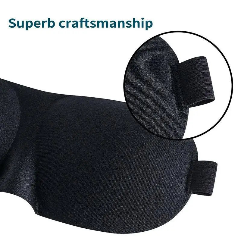 Breathable 3D Sleeping Eye Mask Strong Blackout Eye Mask Eye Mask Soft Portable Blindfold Travel Eyeshade for School Home Office