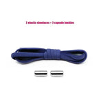 1 Pair Non-Removable Shoelaces Capsule Buckle Elastic Design for Fashionable Board and Sports Shoes