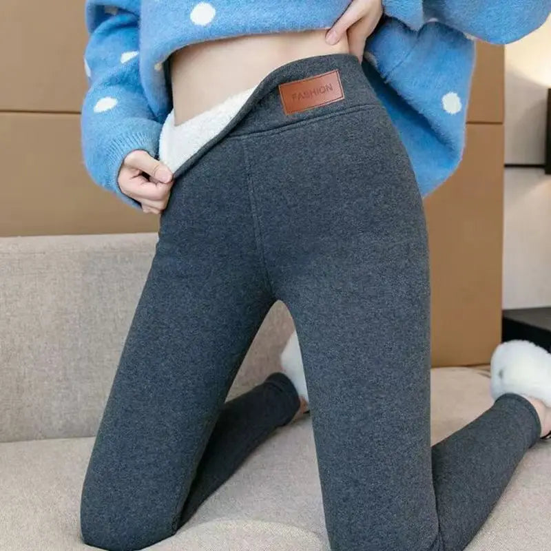 Leggings Thermiques Femmes Hiver Chaud Sexy Élastique
