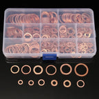 300/280/200/100Pcs Washer Copper Sealing Solid Gasket Washer Sump Plug Oil For Boat Crush Flat Seal Ring Tool
