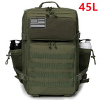 25/45L Women/men Tactical Backpack School bag Outdoor camping equipment back pack Gym Rucksack Treeking with Dual Cup Holder