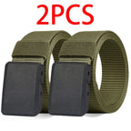 Men's Belt Outdoor Casual Canvas Belt Metal Free Training Nylon Tactical Belt With Pants Jeans Belt Sports Belts For Men Women
