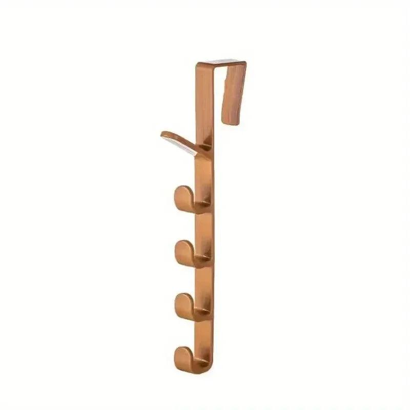 1pcs Bedroom Door Hanger Clothes Hanging Rack Over The Door Plastic Home Storage Organization Hooks, Purse Holder For Bags Rails