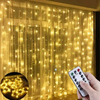 Curtain Garland for Windows USB-Powered Fairy Lights Festoon with Remote Control Garland LED Lights for Decor Garden Lights