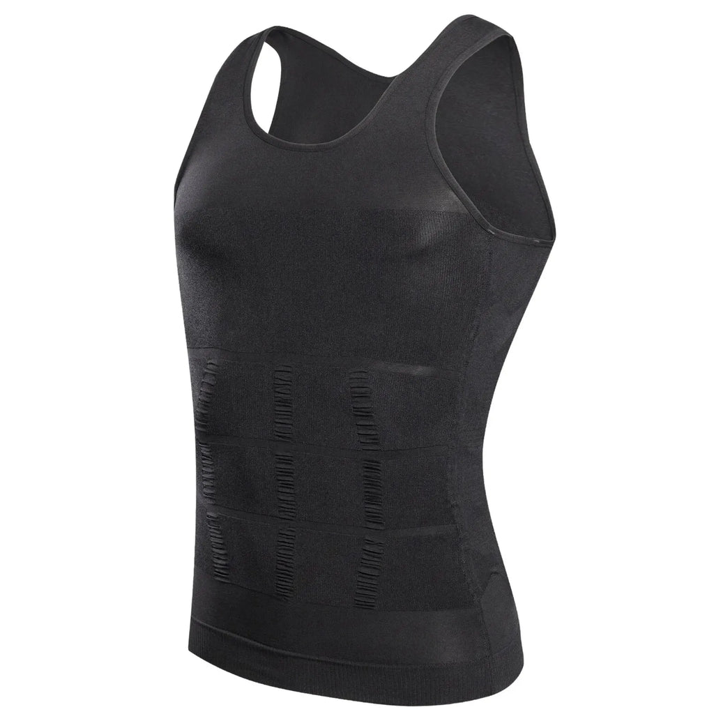 YBFDO Hommes Body Shaper Slimming Compression Vest Undershirt Soumission Taille Sans Couture Tank Top Ventre Ventre Poids Perte De Poids Shapewear