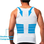YBFDO Hommes Body Shaper Slimming Compression Vest Undershirt Soumission Taille Sans Couture Tank Top Ventre Ventre Poids Perte De Poids Shapewear