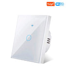 WiFi Smart Switch EU Light Wall Touch Switch 220V No Need Neutral Wire Tuya Smart Life Work with Alexa Google Home 1/2/3Gang