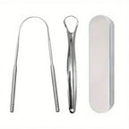 Outils de soins oraux en acier inoxydable, Brosse de langue de mauvaise haleine