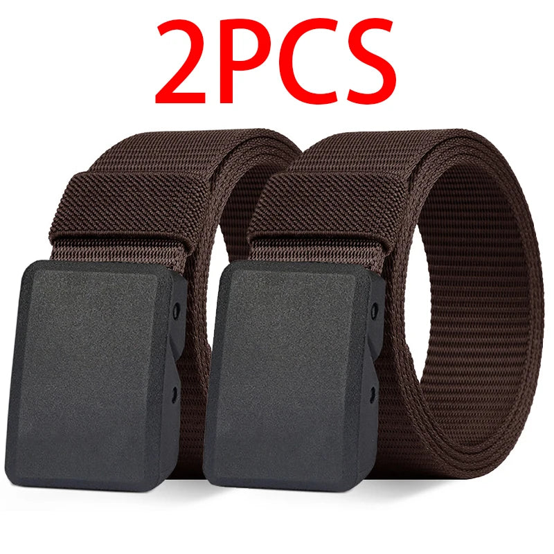 Men's Belt Outdoor Casual Canvas Belt Metal Free Training Nylon Tactical Belt With Pants Jeans Belt Sports Belts For Men Women