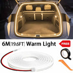 Car high brightness trunk lighting ambient light interior decoration LED wiring free automatic sensing tailgate light strip