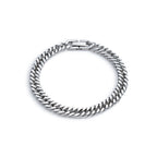 Stainless Steel Braided Double Row Front and Rear Fish Scale Alloy Magnetic Buckle Bracelet with Keel Jewelry New Model