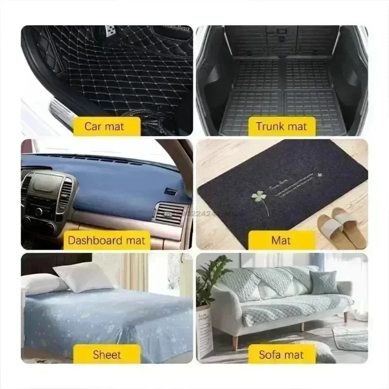 Black Adhesive Tape Household Use Touches Fastener Pad Fixed Patch Double Sided Mat Grip Strap Self-adhesive DIY Apparel