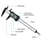 0-150mm High Strength Plastic Student Home Woodworking Gap Play Measuring Calipers Electronic Digital Calipers