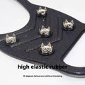 Upgrade 1Pair Climbing Shoe Spikes for  Grip Walk Traction Cleats 8-Teeth for Outdoor Enthusiasts Men Women Adults