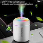 HOMEFISHMini Air Humidifier Usb Aroma Diffuser Essential Oil Purifier Cool Mist Sprayer  Home BedroomLED Desktop humidificador
