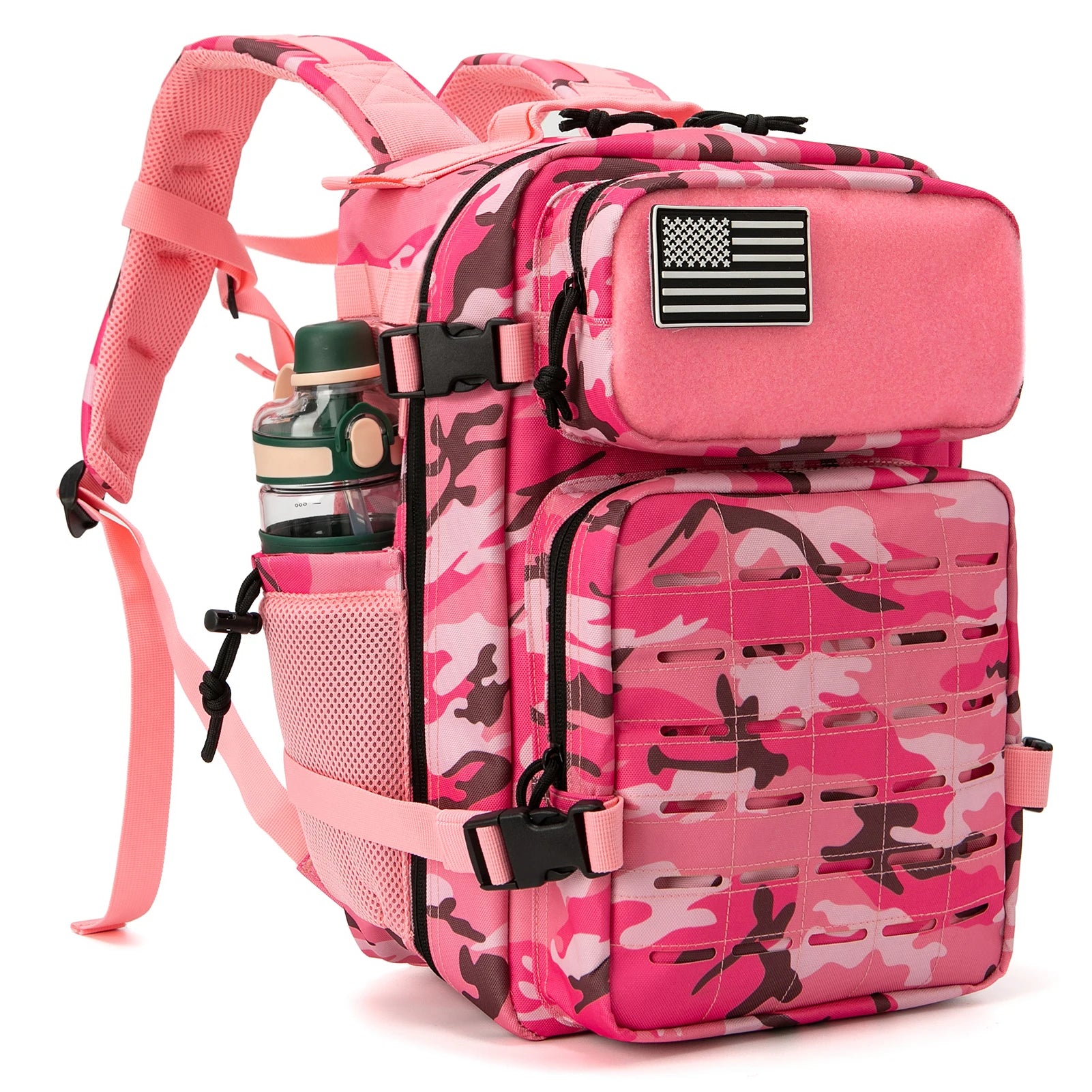 25/45L Women/men Tactical Backpack School bag Outdoor camping equipment back pack Gym Rucksack Treeking with Dual Cup Holder