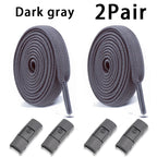 Elastic Laces Sneakers Tennis No Tie Shoe laces Lock Shoelaces without ties Kids Adult Shoelace Shoes Accessories 1Pair/2Pair
