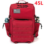 25/45L Women/men Tactical Backpack School bag Outdoor camping equipment back pack Gym Rucksack Treeking with Dual Cup Holder