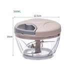 Kitchen Householde Manual Garlic Press Multi-function Grinding Chopper Food Vegetables Cutter Meat Kitchen Gadgets Masher Tool