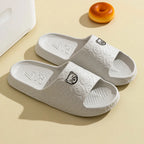 Rafford Bear Print Slides Soft Non-Slip Quick-Dry Unisex Sandals for Home Bathroom Dorm Couples Summer Shoes