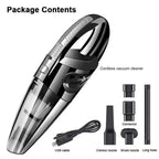 Portable Car Wireless Vacuum Cleaner Powerful Suction Rechargeable Handheld Vacuum Cleaner Quick Charge for Car Home Pet Hair