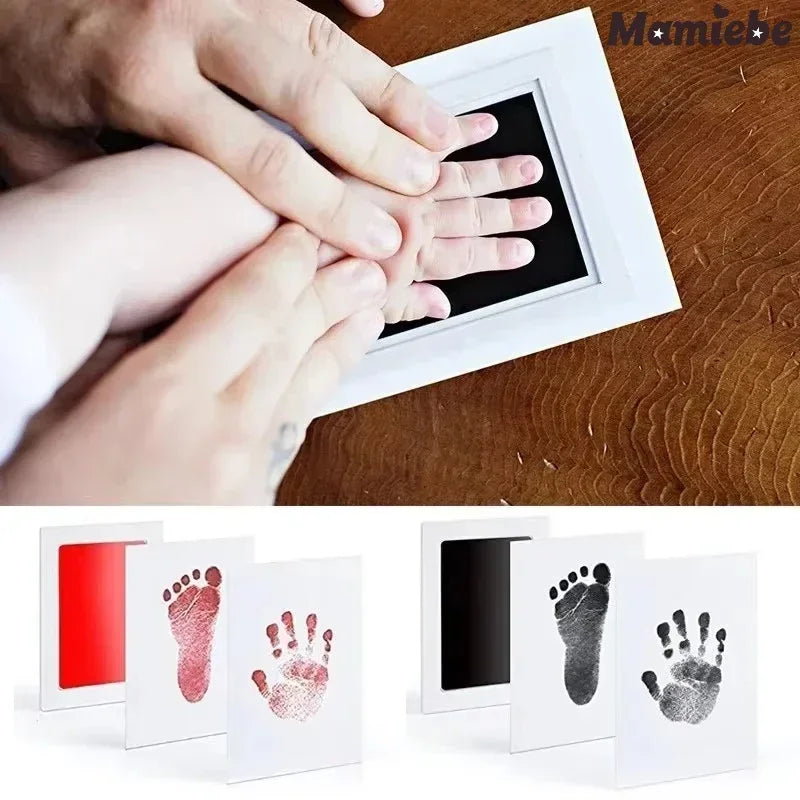 Baby Care Non-Toxic Baby Handprint Footprint Imprint Kit Baby Souvenirs Newborn Footprint Ink Pad for Newborn Baby Gifts