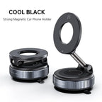 K007 Strong Magnetic Car Phone Holder Foldable Design 360° Adjustable Vacuum Mount for Car/Desk/Bathroom/Universal Use Holder