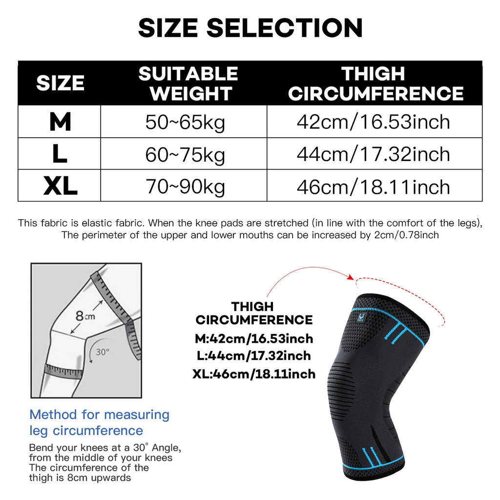 1 Pcs Compression Genou Support Manchon élastique Respirant