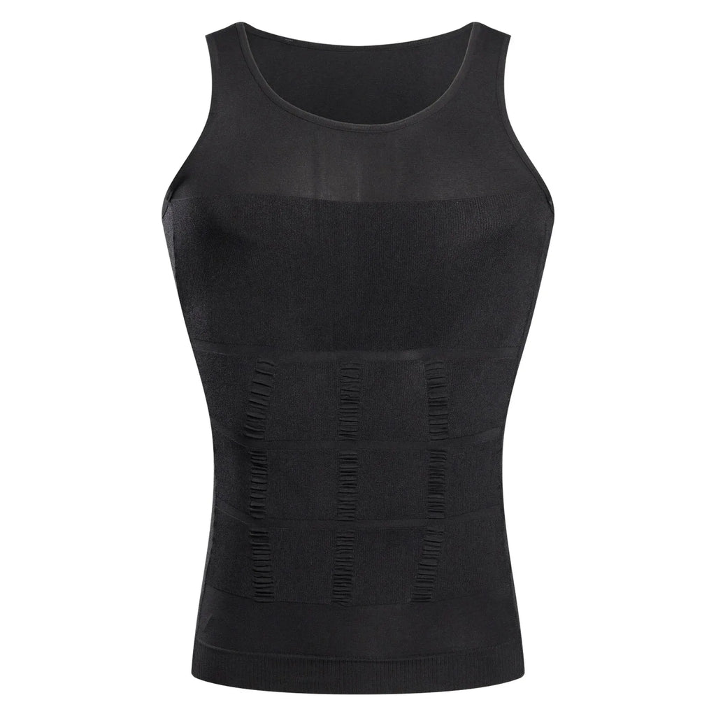YBFDO Hommes Body Shaper Slimming Compression Vest Undershirt Soumission Taille Sans Couture Tank Top Ventre Ventre Poids Perte De Poids Shapewear
