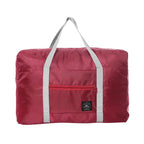 Solid Color Waterproof Folding Travel Bag Lightweight Large Capacity Luggage Bag