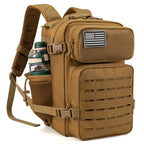 25/45L Women/men Tactical Backpack School bag Outdoor camping equipment back pack Gym Rucksack Treeking with Dual Cup Holder
