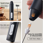 MINl Mik Frother USB Rechargeable 3 Vitesses Mousse Machine À Café Mélangeur À Poignée Électrique Mélangeur D'œufs Beater Outils De Cuisson Chauds
