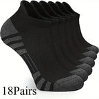 3 Pairs Ankle Athletic Running Socks Cushioned  Breathable Low Cut Sports Tab Socks For Men And Women