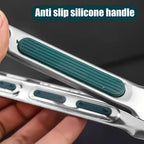7/9/12inch Stainless Steel Food Clip Non Slip BBQ Tongs Silicone Non-slip Handle Meat Salad Bread Clip Home Kitchen Baking Tool