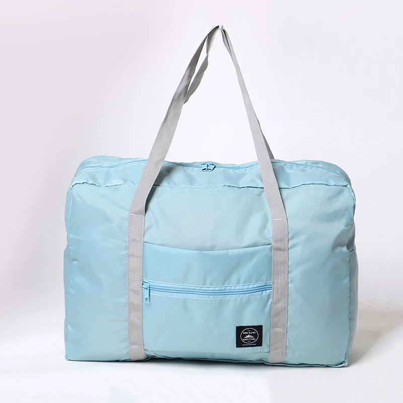 Portable and lightweight travel luggage bag, large capacity sports and fitness bag, foldable handheld boarding bag