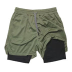 Camo Running Shorts Men Gym Sports Shorts 2 In 1 Quick Dry Workout Training Gym Fitness Jogging Short Pants Summer Men Shorts